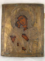 Appraisal: A Russian th c icon of the Virgin and Child