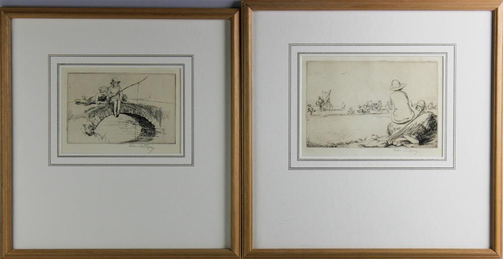 Appraisal: EILEEN ALICE SOPER BRITISH - TIDDLERS and THE SANDS Etching