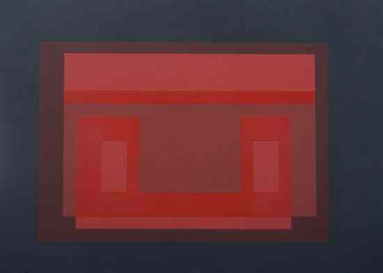 Appraisal: JOSEF ALBERS German American - VARIANT X signed dated '