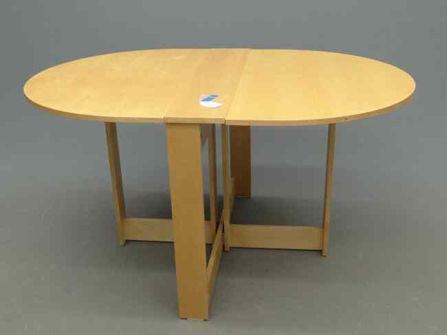 Appraisal: Modern dropleaf table Top '' x '' with ' Leaves