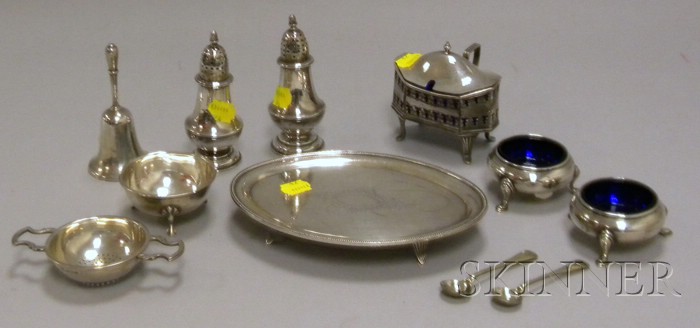 Appraisal: Group of Small Silver and Silver Plated Tablewares Gyllenberg Swanson