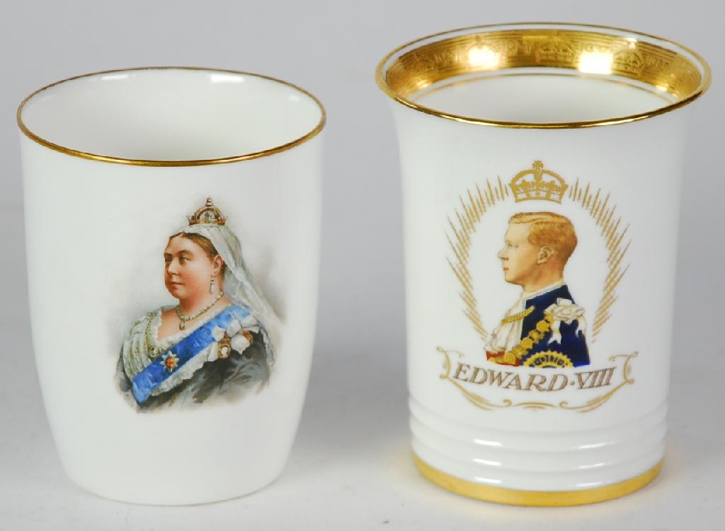 Appraisal: LIMITED EDITION MINTONS ROYAL COMMEMORATIVE CHINA BEAKER colour printed with