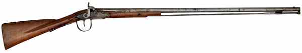 Appraisal: Early Barnett Trade Rifle caliber smoothbore '' octagonal-to-round barrel Biringham