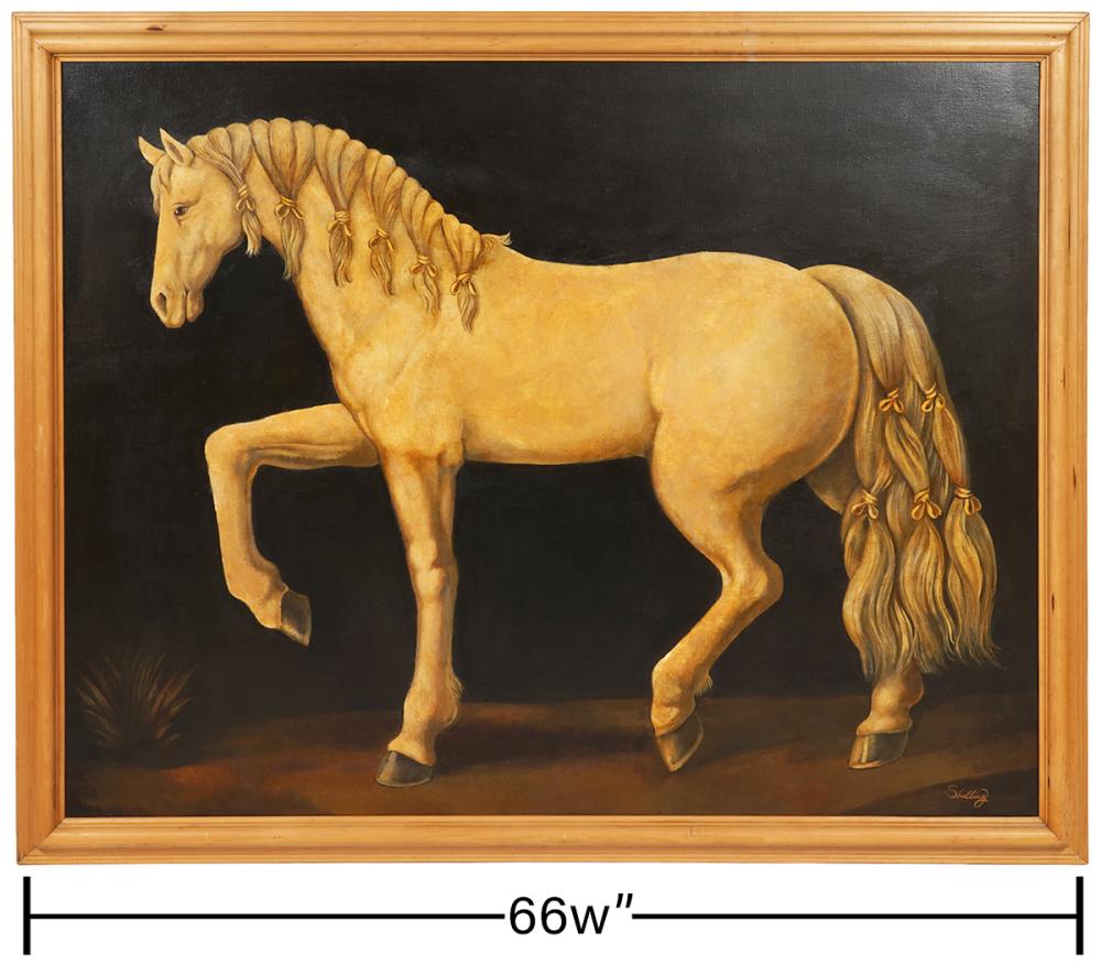 Appraisal: WILLIAM SKILLINGS 'LIPIZZANO HORSE' O CWilliam Skilling American - Large