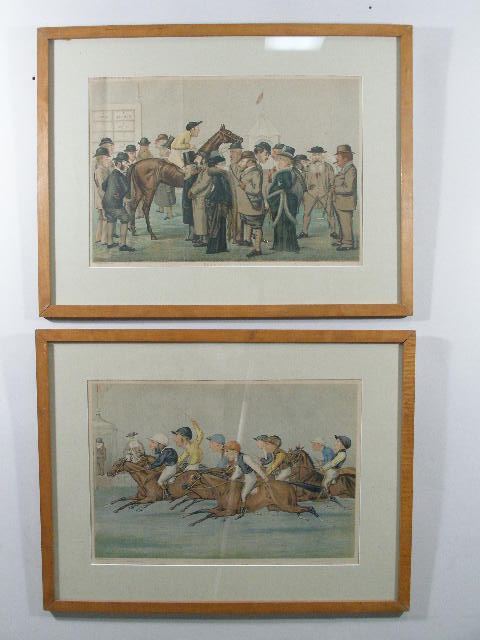 Appraisal: Two Vanity Fair Cartoons the first entitled Newmarket the second