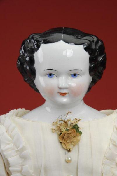 Appraisal: Large China Lady Doll Germany ca china shoulder head black