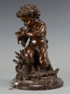 Appraisal: Bronze Child Satyr Sculpture Bronze sculpture manner of Clodion depicting