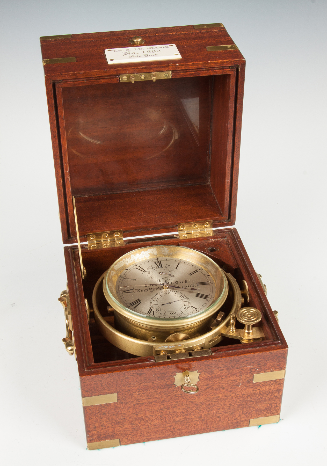 Appraisal: T S N J D Negus NY Boxed Chronometer With