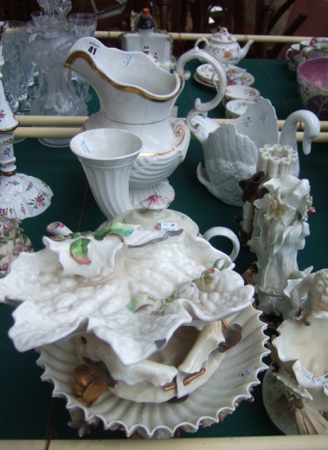 Appraisal: A quantity of ceramics including five pieces by 'Moore' a