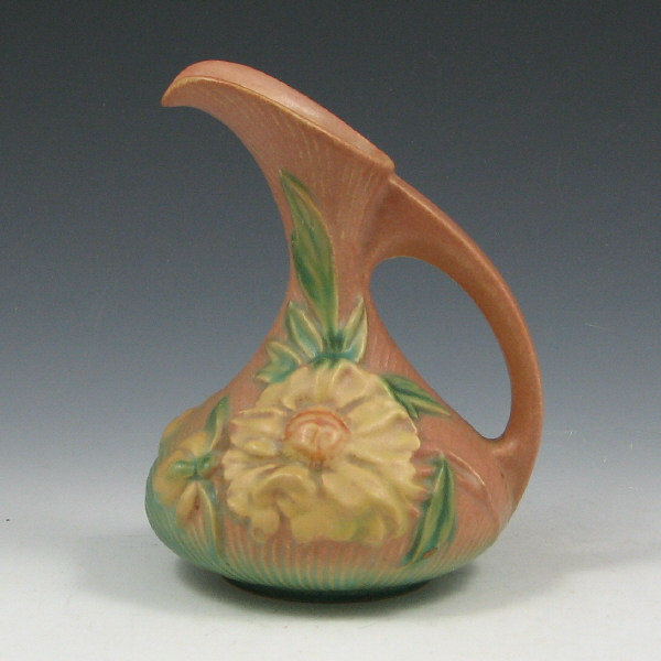 Appraisal: Roseville Peony - Ewer - Mint Roseville pink and green