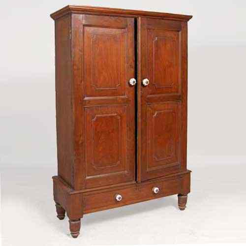 Appraisal: A Mahogany Double Door Side Cupboard circa having a cornice