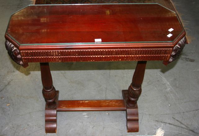 Appraisal: A th Century Australian cedar side table cms wide x