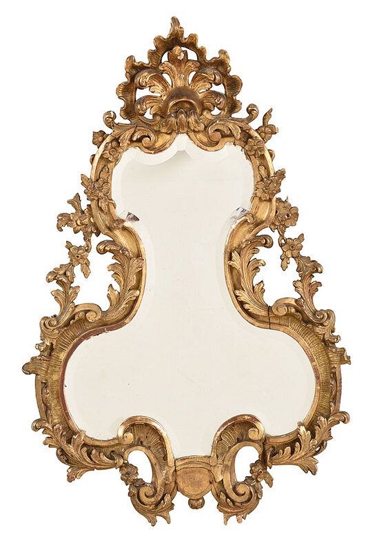 Appraisal: Chippendale Carved and Giltwood Mirror probably British late th century