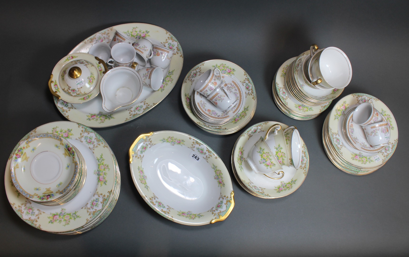 Appraisal: A Meito china Japanese hand painted tea and dinner service