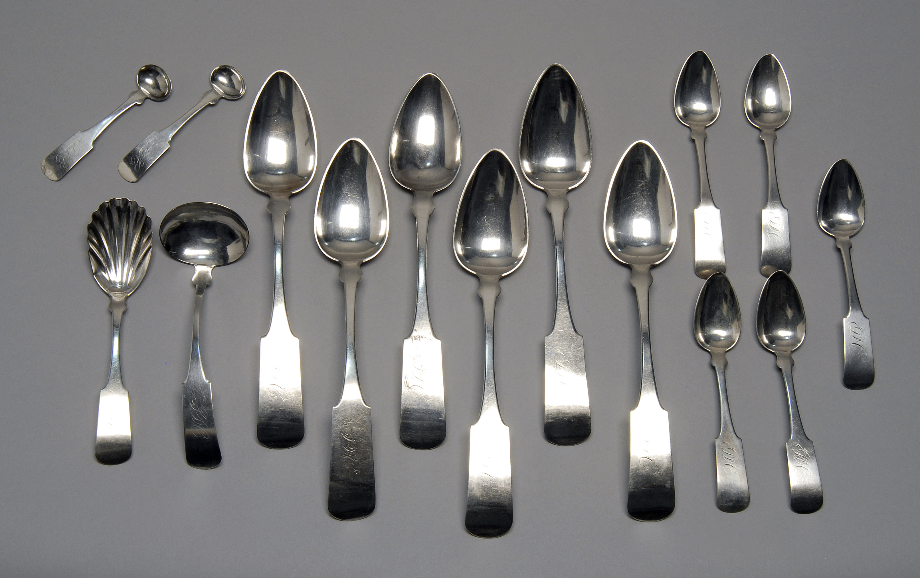 Appraisal: FIFTEEN PIECES OF AMERICAN SILVER FLATWARE BY J C BLACKMAN