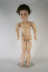 Appraisal: DOLL - fine quality German bisque swivel head having an