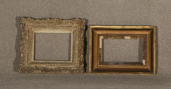 Appraisal: Two Louis XV Gilt Composition Wood Frames th Century Sight