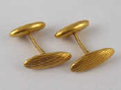 Appraisal: A pair of vintage antique French hallmarked carat gold cufflinks