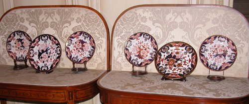 Appraisal: Title pc Derby Imari partial dinner service comprising - plates