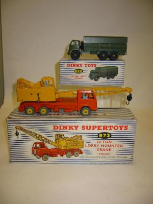 Appraisal: ton Army Truck and ton Lorry Mounted Crane boxed G