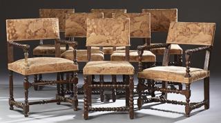 Appraisal: Set of Eight Carved Mahogany Dining Chairs Set of Eight