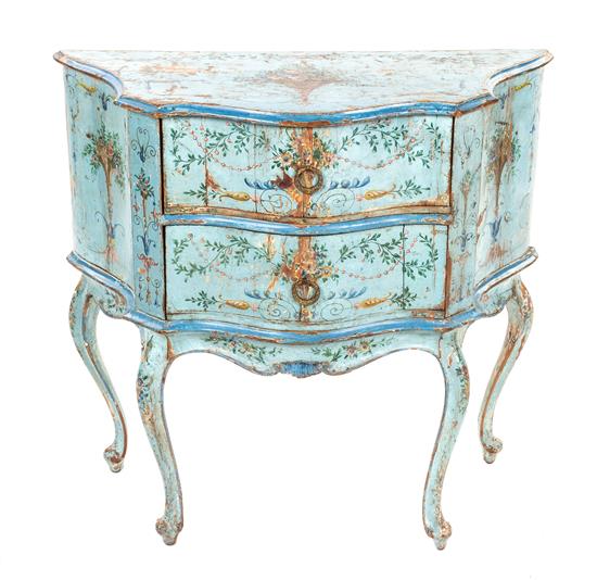 Appraisal: Sale Lot An Italian Painted Commode th century having a