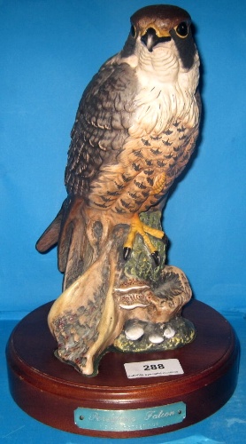 Appraisal: Royal Doulton model of a Peregrine Falcon HN on wood