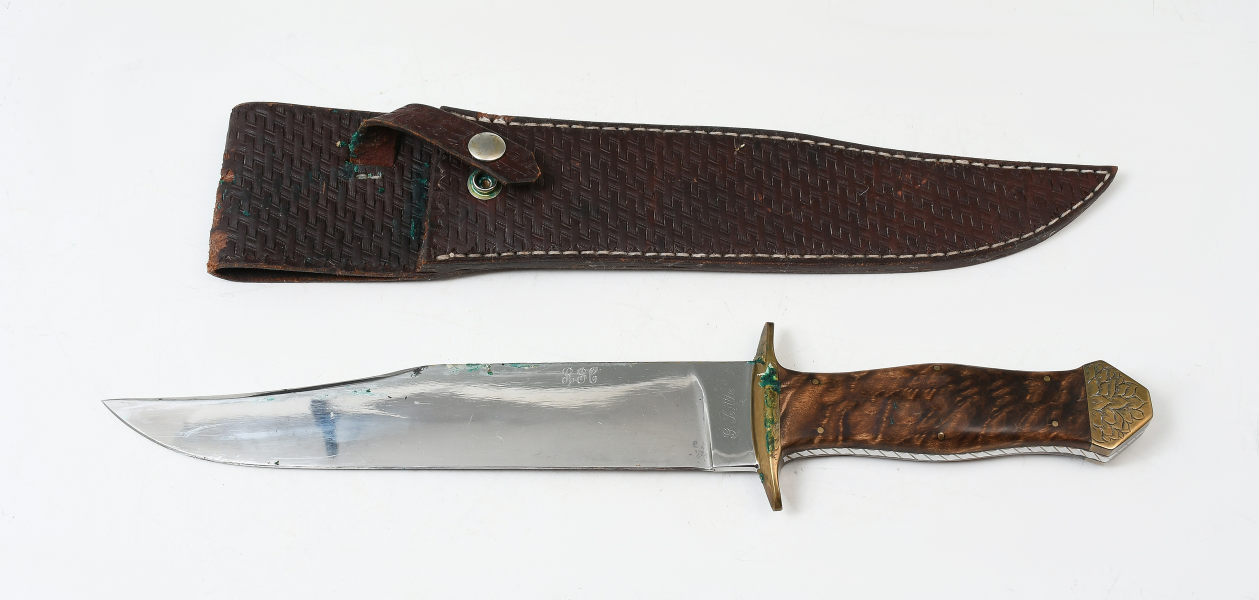 Appraisal: LARGE GARY LITTLE KNIFE This is a serious size knife