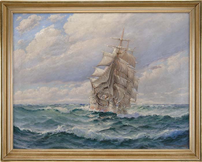 Appraisal: THEODORE VICTOR CARL VALENKAMPH American - THE TALL SHIP Oil