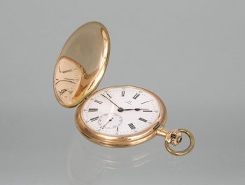 Appraisal: A Gentleman's Omega k Gold Pocket Watch Dated k round