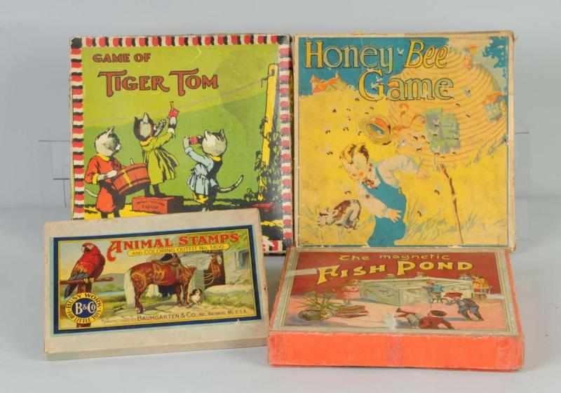 Appraisal: Lot of Games Description Includes Tiger Tow Animal Stamps Fish