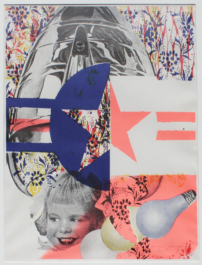 Appraisal: ROSENQUIST James American - ''F- '' Lithograph Sight size ''