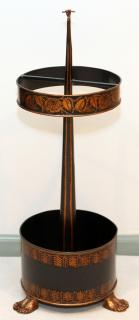 Appraisal: MAITLAND-SMITH PAINTED METAL UMBRELLA STAND H A round metal umbrella