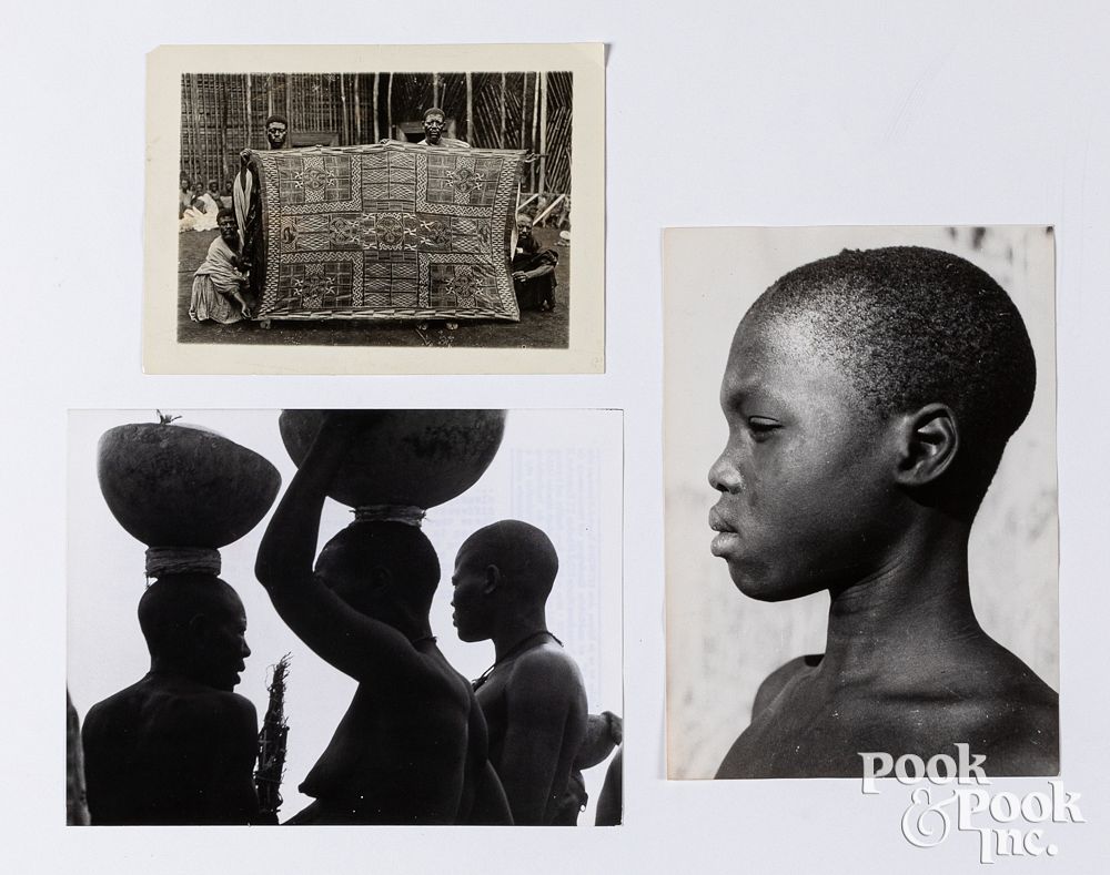 Appraisal: Three African press photographs Three African press photographs to include