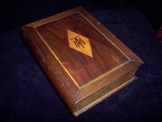 Appraisal: An early th Century walnut jewellery box disguised as a