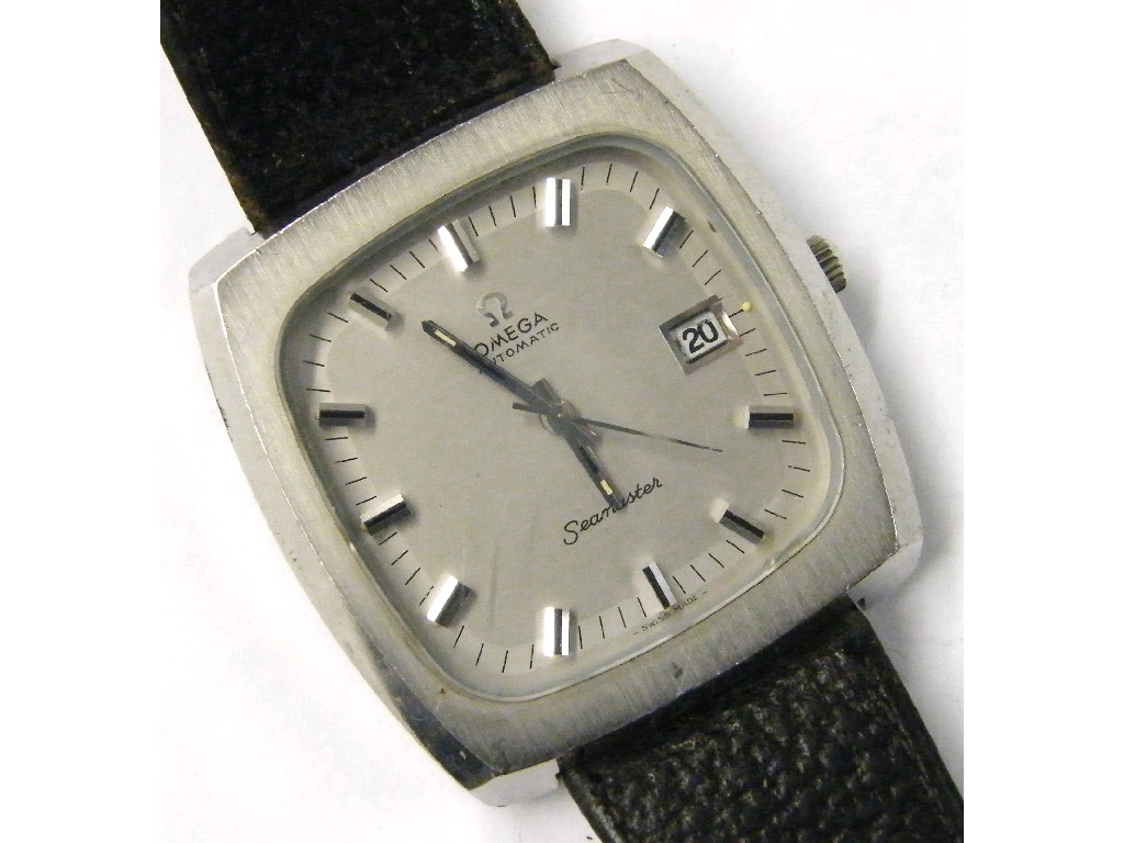 Appraisal: Omega s Seamaster automatic stainless steel gentleman's wristwatch the square