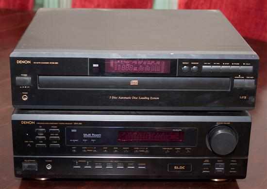 Appraisal: Denon disc CD player and matching receiver Estimate - All