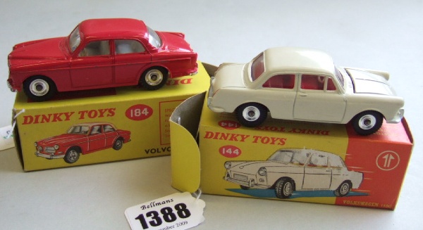 Appraisal: A Dinky Volkswagon and a Dinky Volvo both boxed