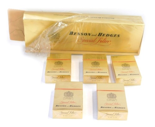 Appraisal: Five packs of Benson and Hedges Special Filter Gold each