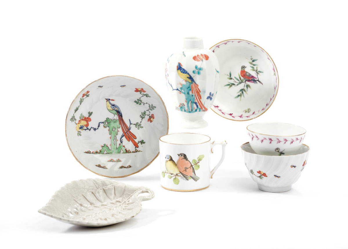 Appraisal: GROUP OF ENGLISH AND CONTINENTAL CERAMIC TABLEWARES Includes a Worcester