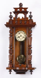 Appraisal: Early th c German walnut regulator clock Early th century