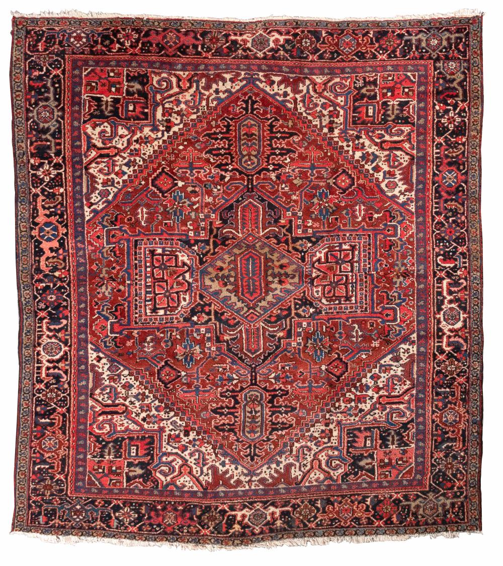 Appraisal: HERIZ RUG ' X MID- TH CENTURYHERIZ RUG ' X