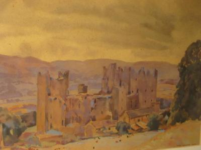 Appraisal: FRED LAWSON Bolton Castle Yorkshire signed and dated x framed