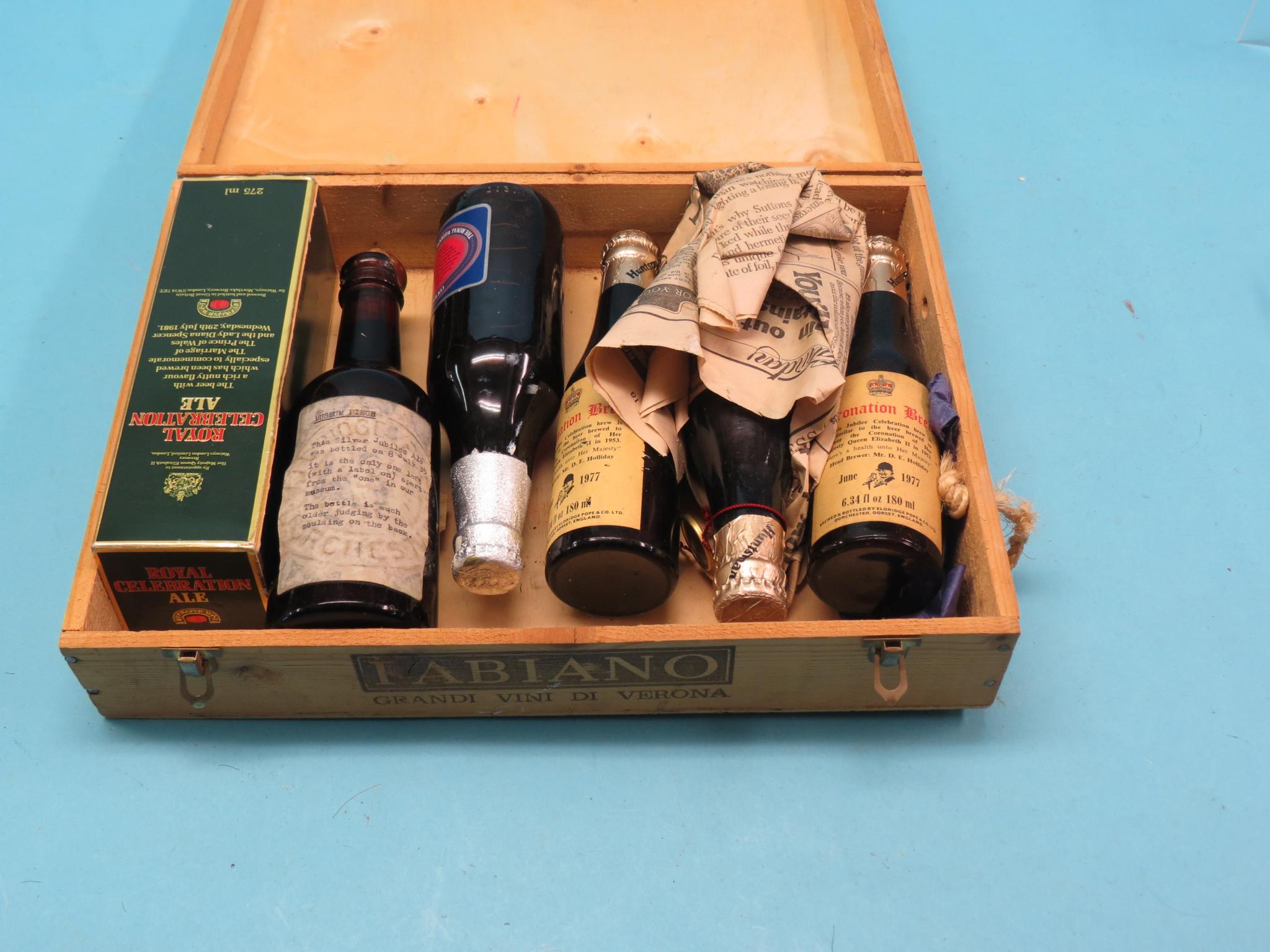 Appraisal: Royal commemorative ales six various bottles