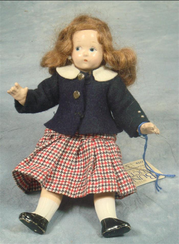 Appraisal: Madame Alexander Tiny Betty Doll inches tall marked MME Alexander