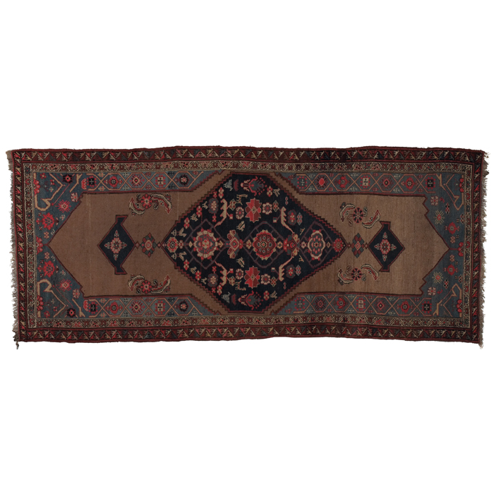 Appraisal: Persian Sarab rug c floral designwith a central medallion some