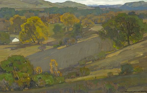 Appraisal: William Wendt American - Autumn landscape signed '-William Wendt-' lower