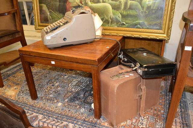 Appraisal: VINTAGE 'BURROUGHS' CASH REGISTER AND TWO VINTAGE CASES WITH CONTENTS