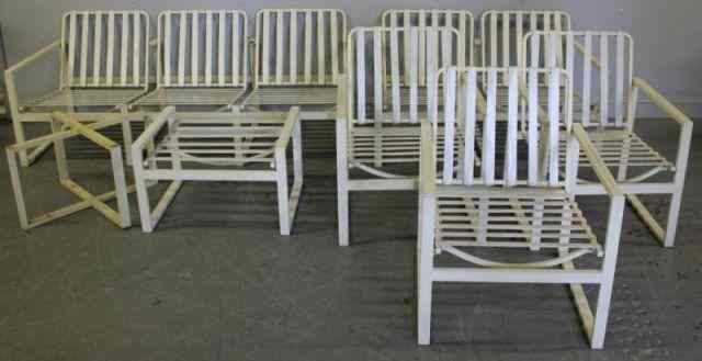 Appraisal: Assorted ''Medallion'' Midcentury Outdoor Furniture From a Chappaqua NY estate