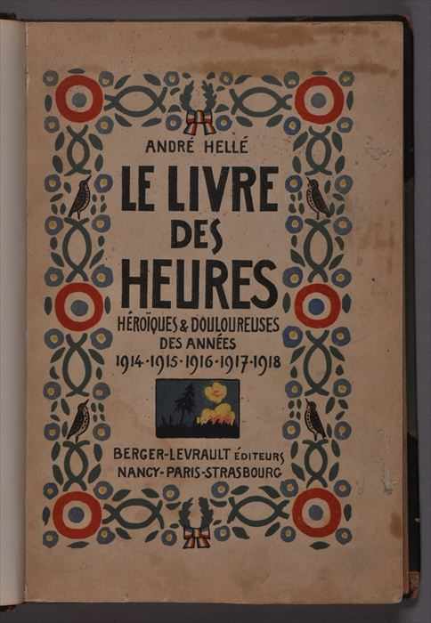 Appraisal: POCHOIR HELLE ANDRE LE LIVRE DES HEURES Nancy Berger -